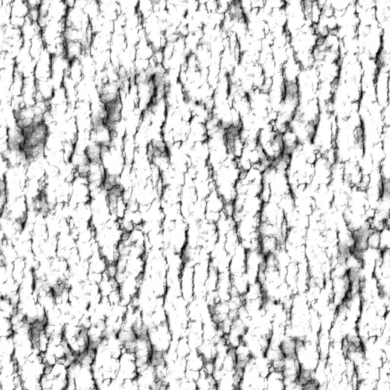 Кора дерева displacement Map