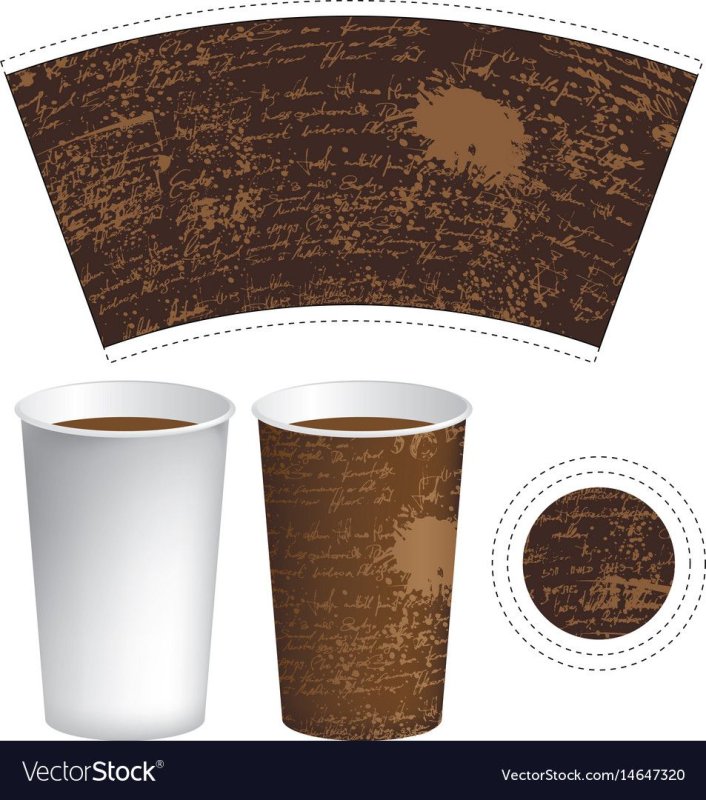 Текстура стаканчика кофе