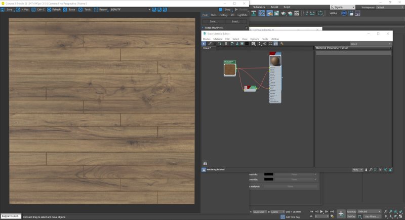 Материал бронза в 3d Max Corona