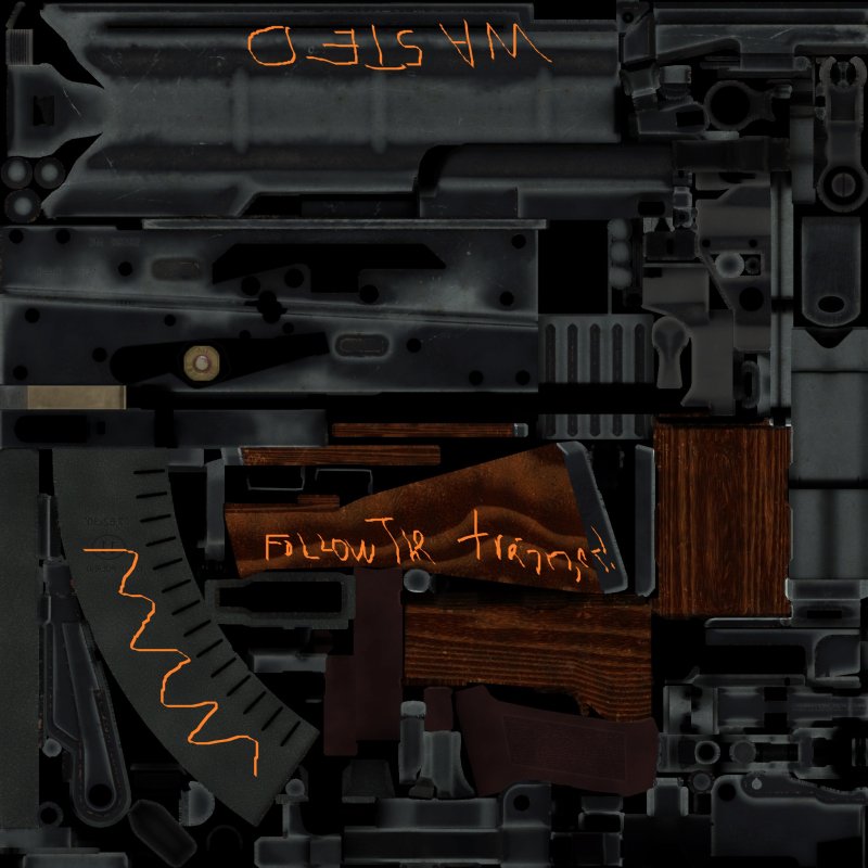 UV развертка ak47