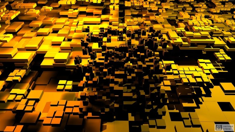 Желто черная абстракция