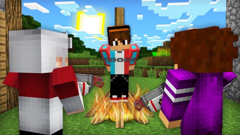Компот пиксель и Топовский в МАЙНКРАФТЕ