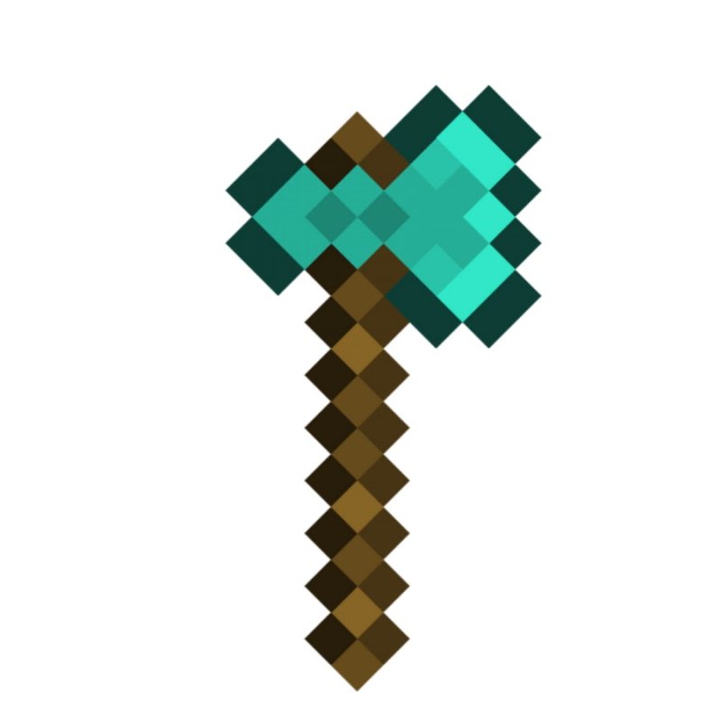 Алмазный топор майнкрафт