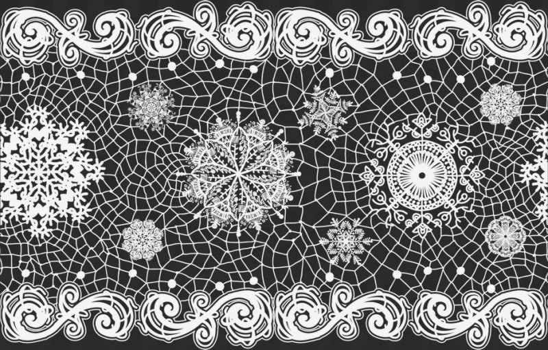 Кружева на прозрачном фоне