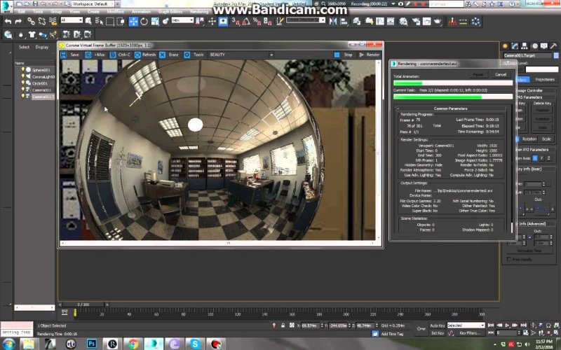 Материал зеркала в 3d Max Corona