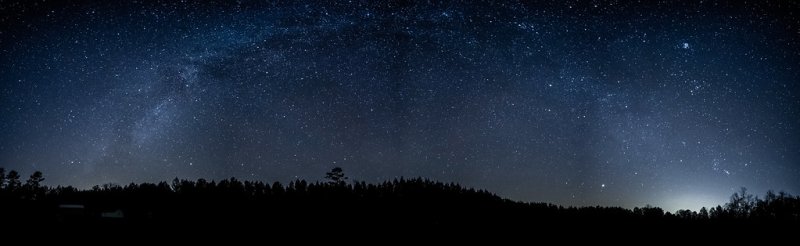 Панорама ночного неба