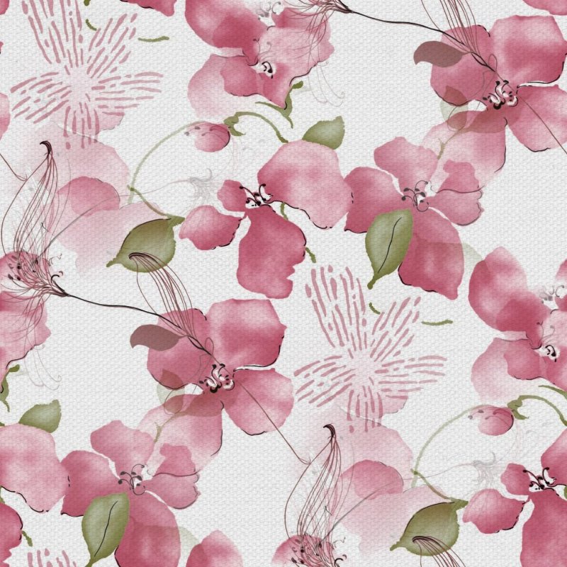 Обои с цветочным рисунком