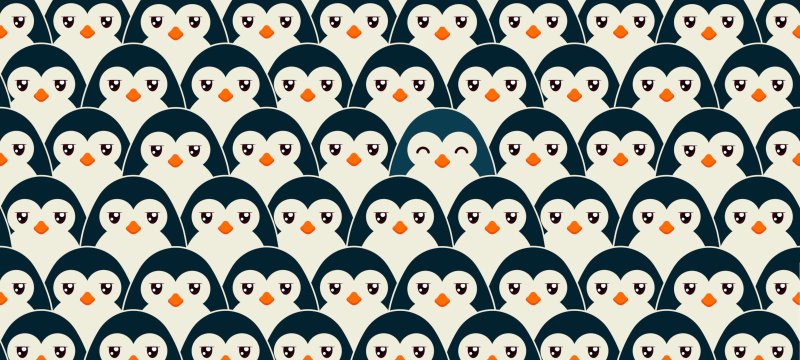 Пингвины фон