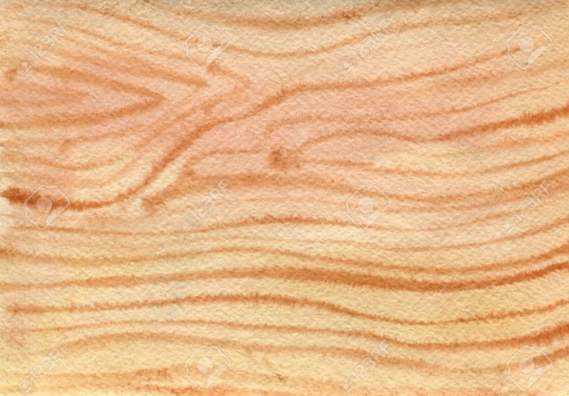 Фактура дерева акварелью