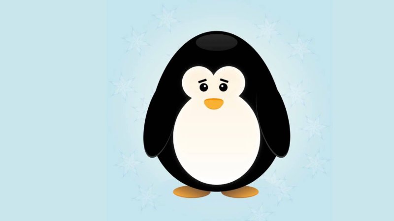 Пингвин рисунок