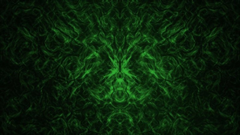 Черно зеленый