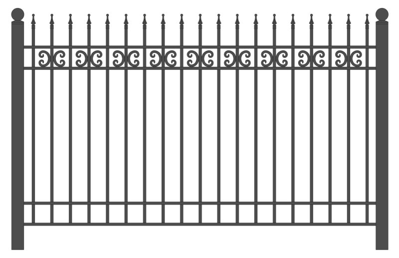 Секции ограждения металлические (3м.34шт.)