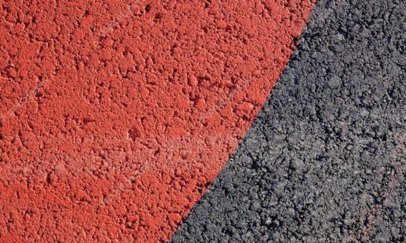 Крашенный асфальт