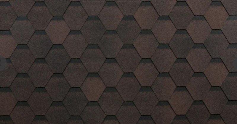 Гибкая черепица Шинглас Оптима коричневый