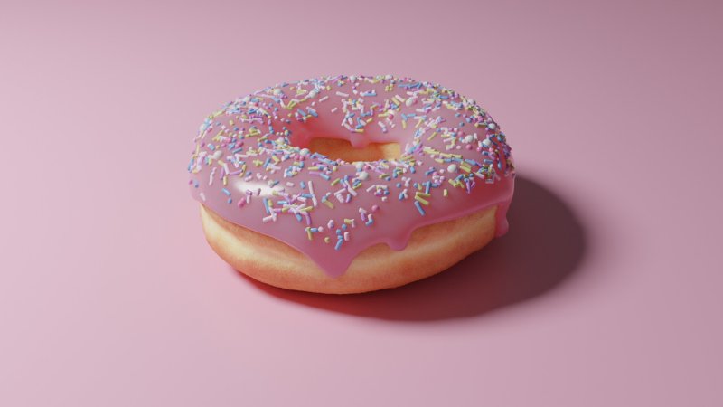 Пончик с посыпкой