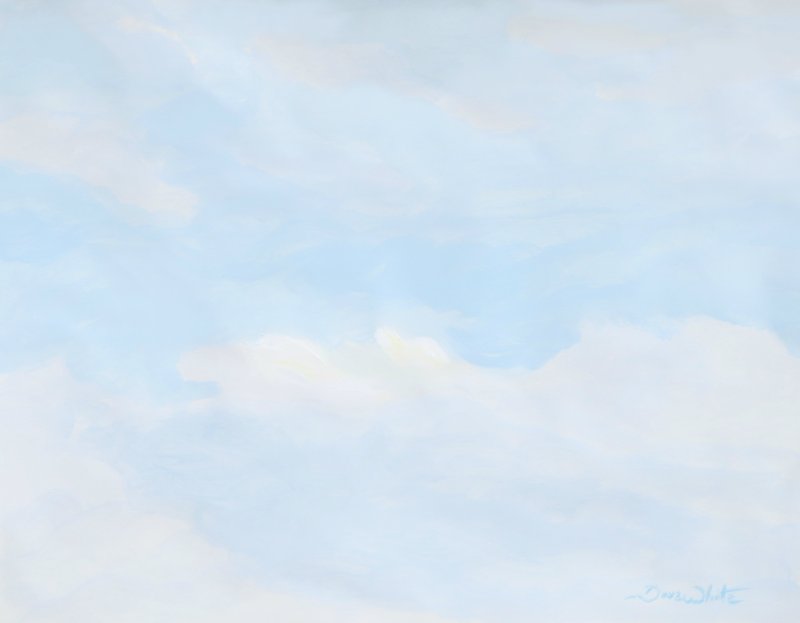 Акварельный фон небо