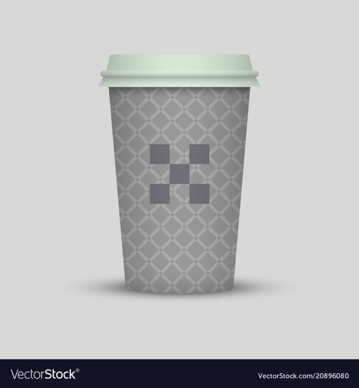 Бумажный стакан с логотипом taste зелёный в полоску