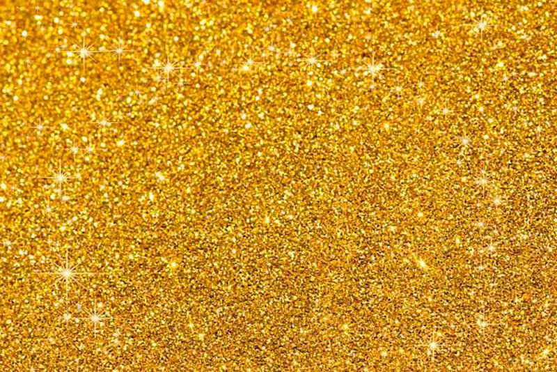 Крупные золотые блестки