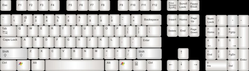 Клавиатура без фона