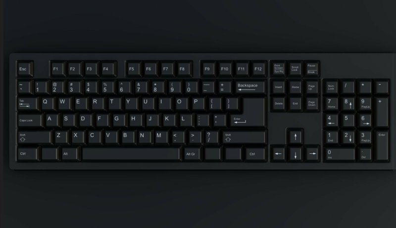 Клавиатура вид сверху