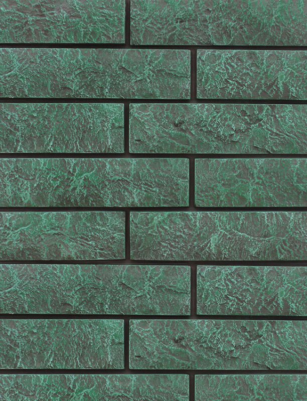 Зеленый кирпич облицовочный