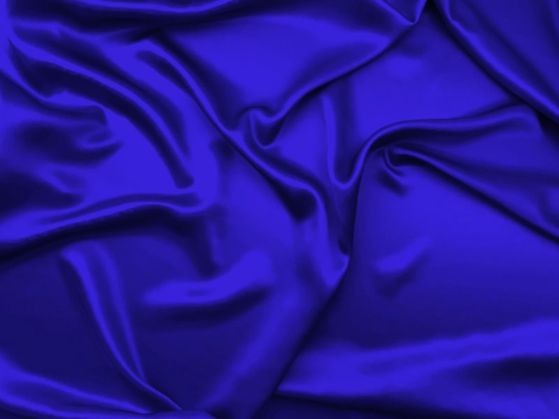 Синяя ткань шелк
