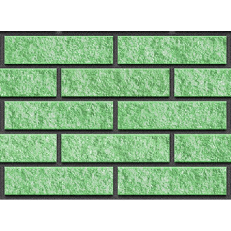 Зеленый кирпич облицовочный