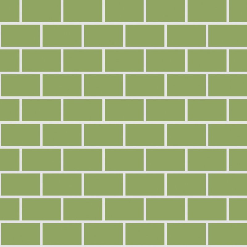 Зеленая плитка кирпичиком