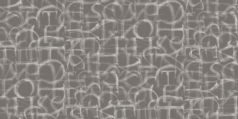 Ткань с буквами