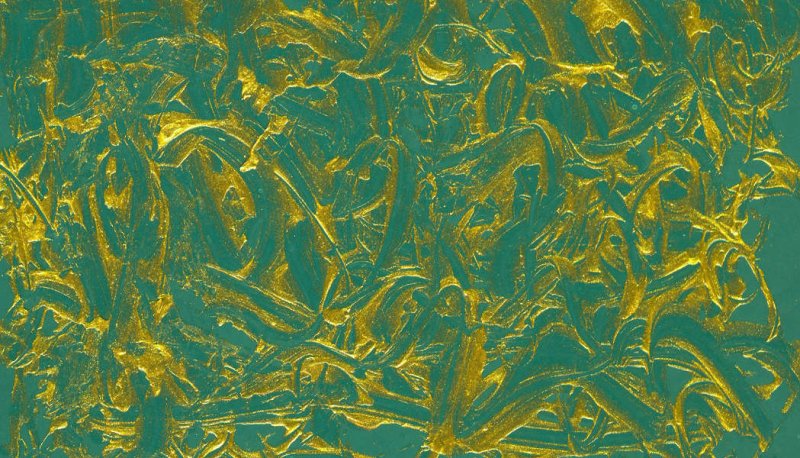 Картины зеленый с золотом