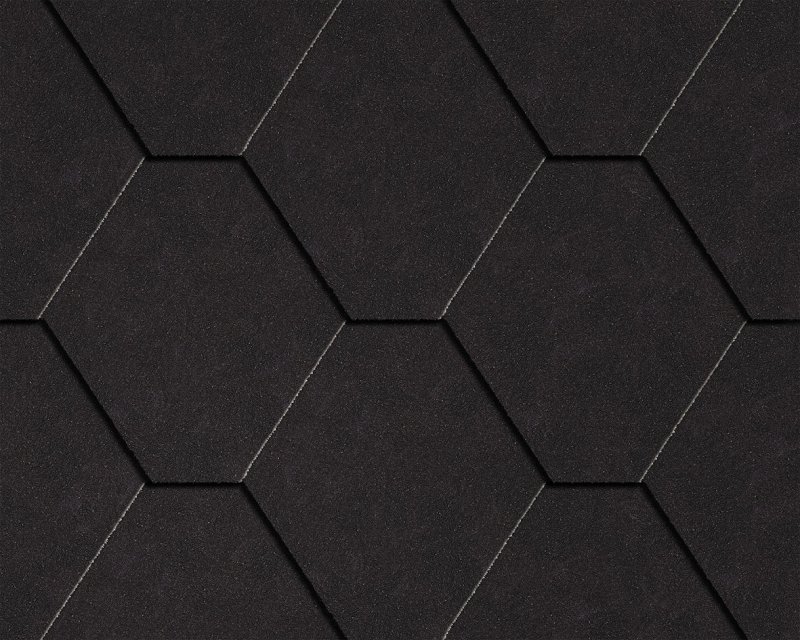 Гибкая черепица Икопал Плано натур графитно-черный