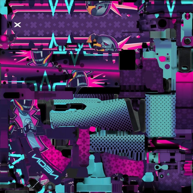 Неоновый гонщик КС го