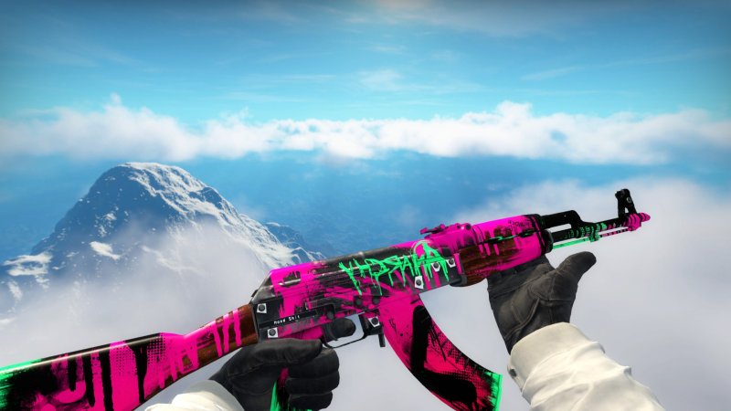 Калаш неоновая революция в КС