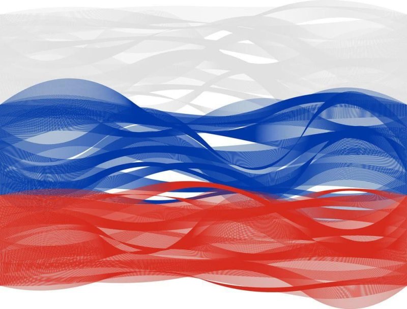 Фон российский флаг