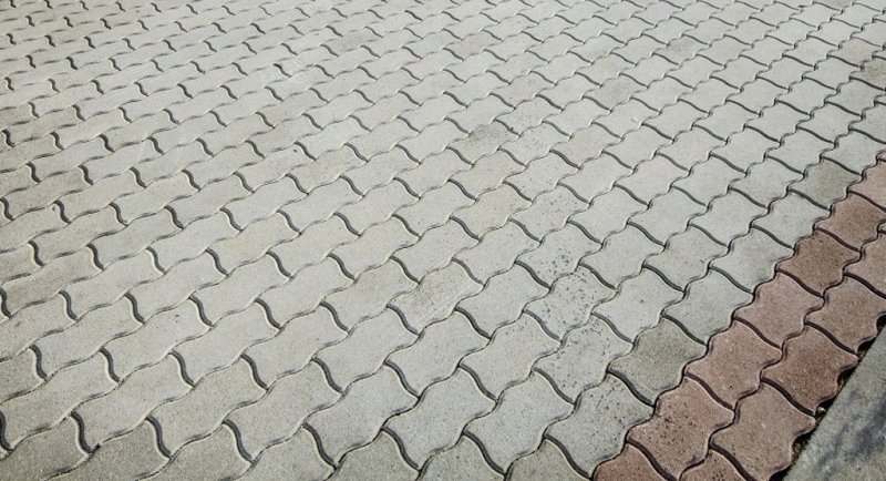 Тротуарная плитка зигзаг
