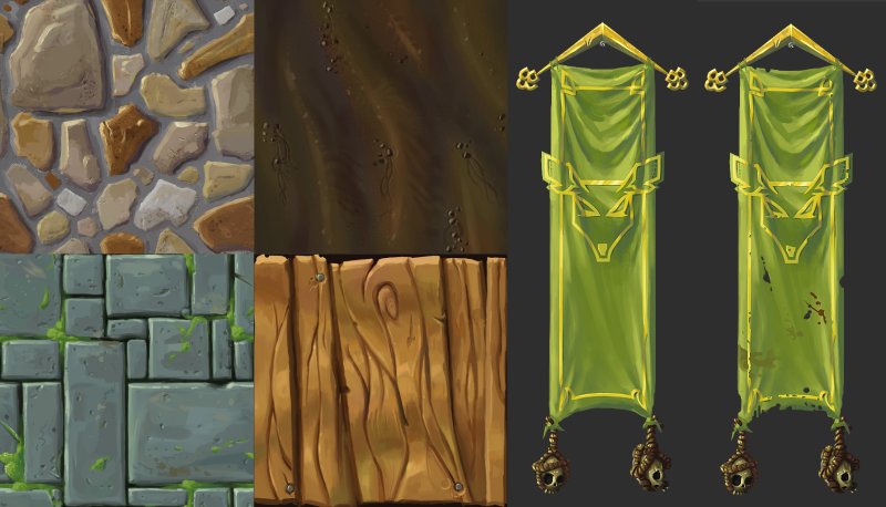 Hand-painted текстурирование