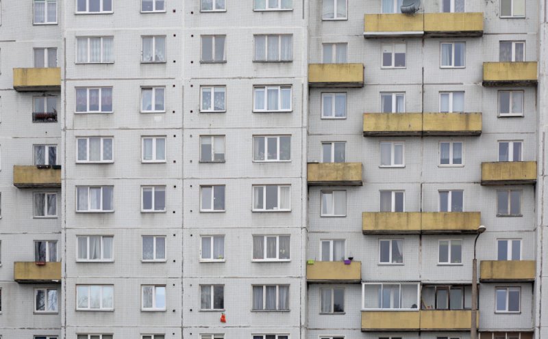 Панельный дом фасад