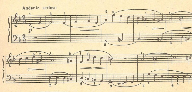 Двухголосная фуга Глинка