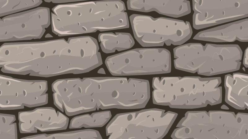 Нарисованная каменная стена