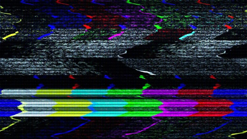 Монитор с помехами