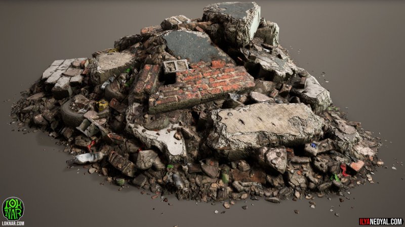 Обломки камней