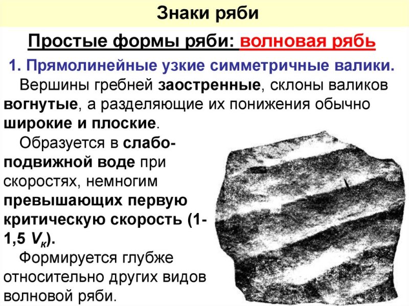 Знаки ряби Геология