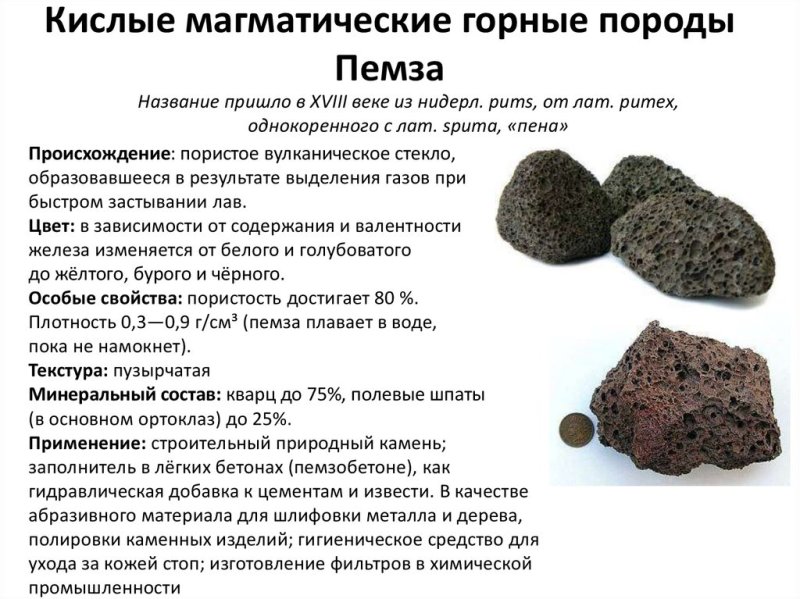 Пемза происхождение горной породы