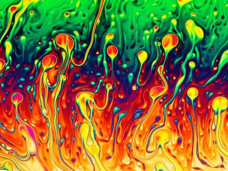 Разноцветная жидкость