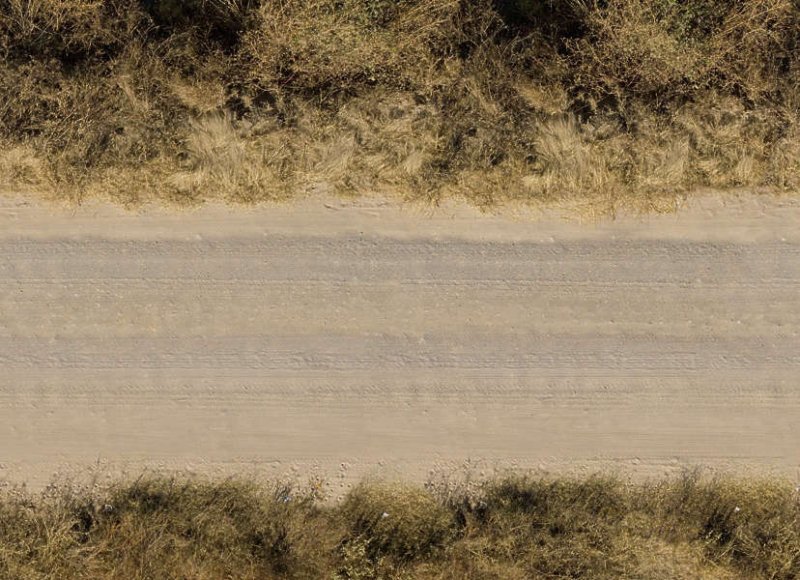 Проселочная дорога вид сверху