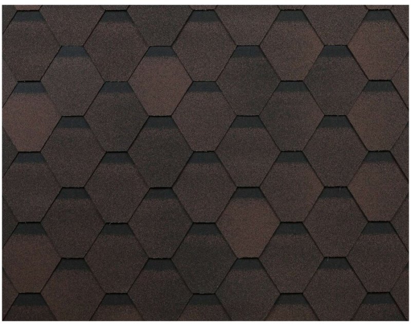 ТЕХНОНИКОЛЬ гибкая черепица, Оптима, коричневый