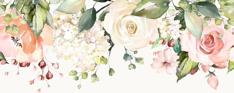 Нежные Акварельные цветы