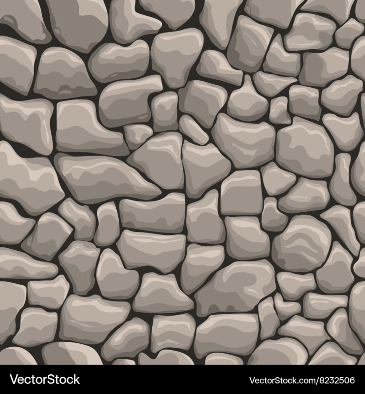 Каменная стена мультяшная