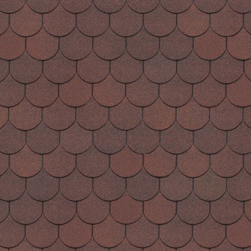Гибкая черепица Standard, крона, коричневый