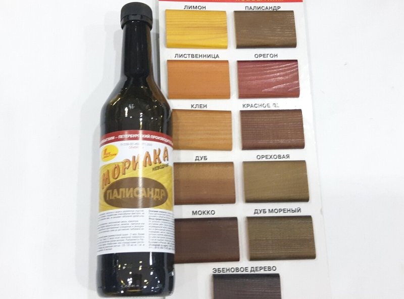 Морилка водная Новбытхим палитра